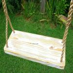 White Distressed 4 Hole Swing