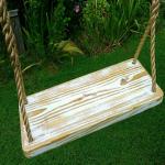 White Distressed 4 Hole Swing