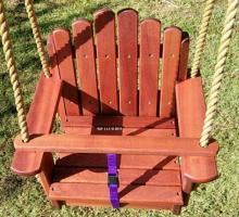 Sun Burst Sapele Kids Seat Swing