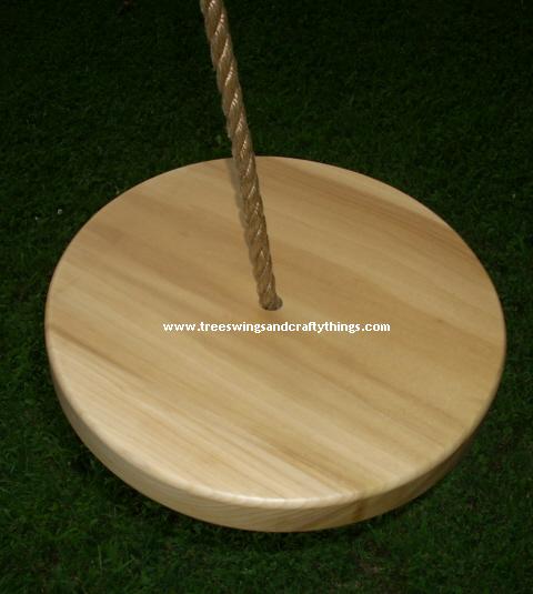 Poplar Disc Wood Tree Swing