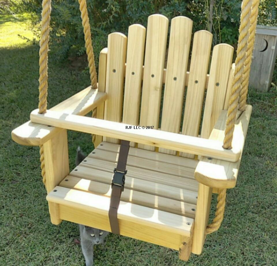 Sunburst Poplar Kids Seat Swing